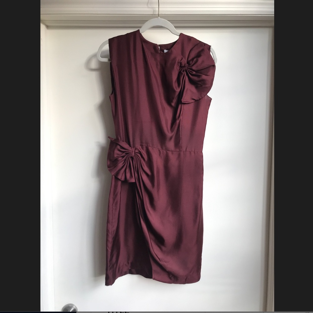 Diane von Furstenberg DVF Silk Agata Ruffle Dress